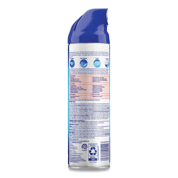 Lysol Limpiadores y Detergentes, Aerosol en Spray, Fresco, Paquete de 12 - 19200-99804