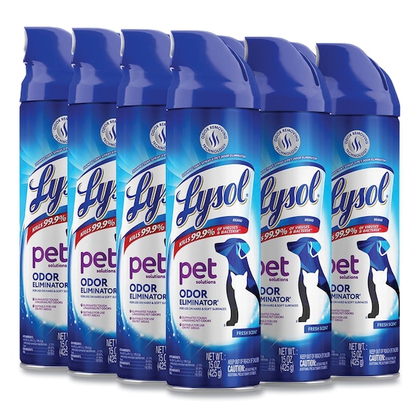 Lysol Limpiadores y Detergentes, Aerosol en Spray, Fresco, Paquete de 12 - 19200-99804