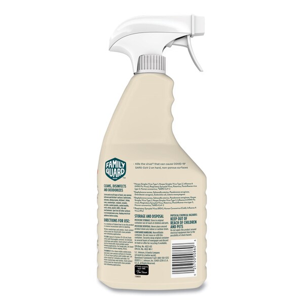 Family Guard Desinfectante, Aroma a cítricos, Botella de gatillo 32 oz, paquete de 8 - 327159