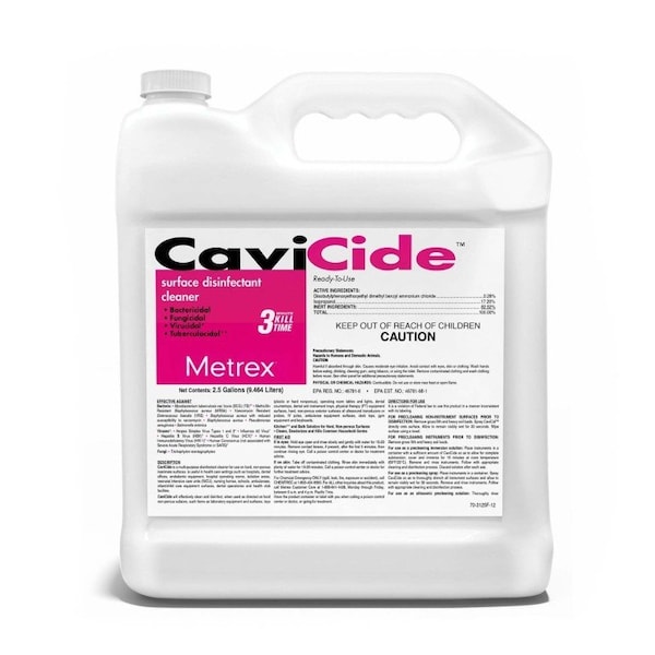 Desinfectante de Superficies Cavicide, No Estéril, a Base de Alcohol, Paquete de 2 - 13-1025