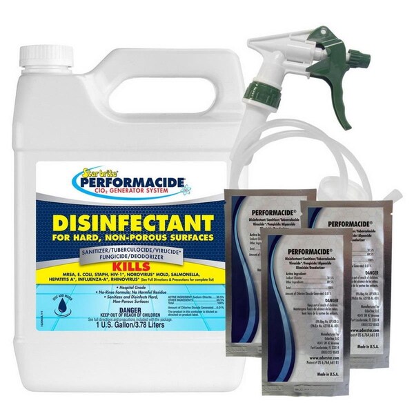 Kit de desinfectante Performacide 102000 de 3 galones para superficies duras no porosas - OV3296023