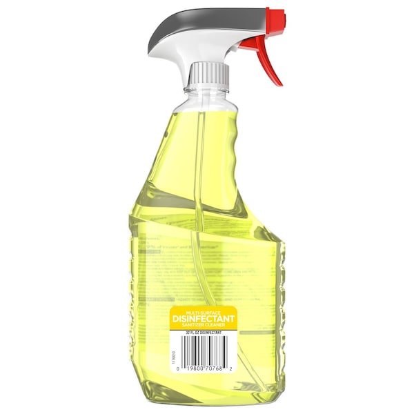 Sc Johnson Professional Windex Desinfectante Sanitizante Limpiador, 32 oz, Botella con Gatillo, Amarillo - 322369