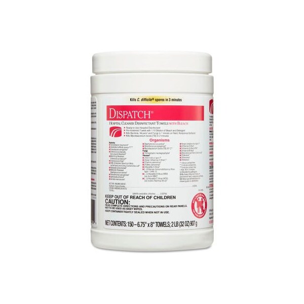 Toallas Desinfectantes Clorox® Healthcare® Dispatch, 6 3/4 X 8, 150/Can - 69150EA
