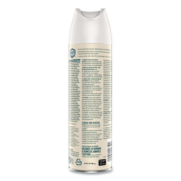 Family Guard Spray Desinfectante, Aroma Cítrico, Aerosol de 17.5 oz, Paquete de 8 - 327151