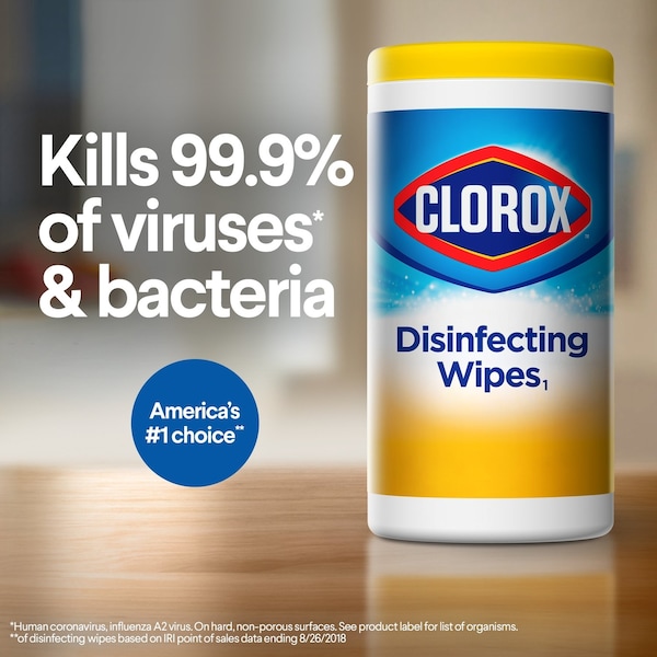 Clorox Toallitas Desinfectantes con aroma a Fresco 75 unidades - 01656