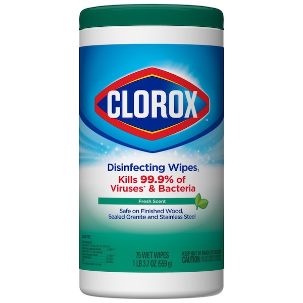 Clorox Toallitas Desinfectantes con aroma a Fresco 75 unidades - 01656