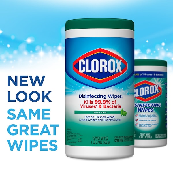 Clorox Toallitas Desinfectantes con aroma a Fresco 75 unidades - 01656