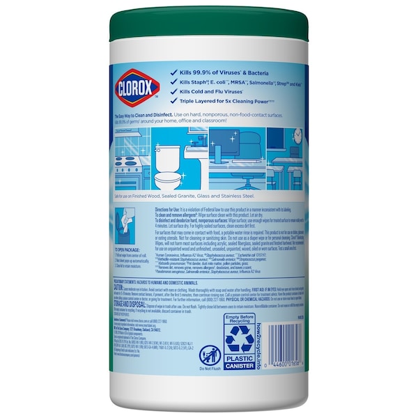 Clorox Toallitas Desinfectantes con aroma a Fresco 75 unidades - 01656
