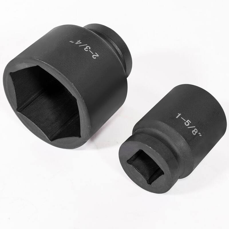 Juego de 21 piezas de dados de impacto profundos de 1 pulgada, de acero Cr-Mo, de 6 puntos en medidas estándar SAE con barras de extensión y estuche (Stark Jumbo 1 in. Drive 6-Point Cr-Mo Steel SAE Deep Impact Socket Set with Extension Bars and Carrying Case) - 35104-H1.
