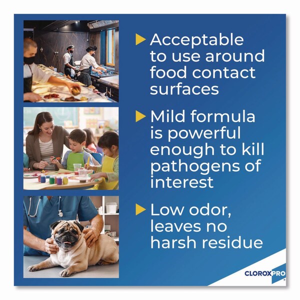 Clorox Anywhere Desinfectante Diario y Sanitizante, sin fragancia, Botella de aerosol de 32 oz - CLO01698