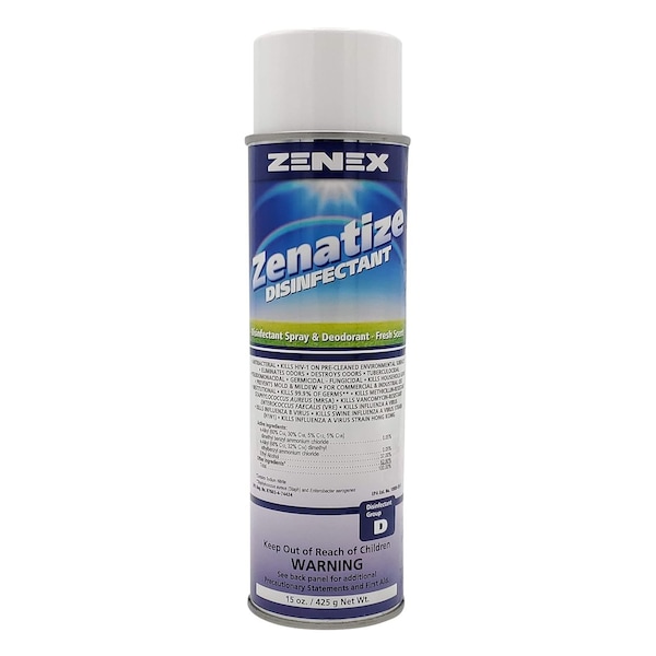 Desinfectante Zenex Zenatize aroma fresco neto 15 oz. 1 lata - 495545-1