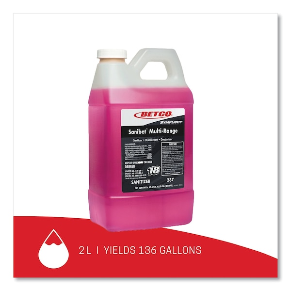 Betco Limpiadores y Detergentes, Botella, 4 PK - 2374700