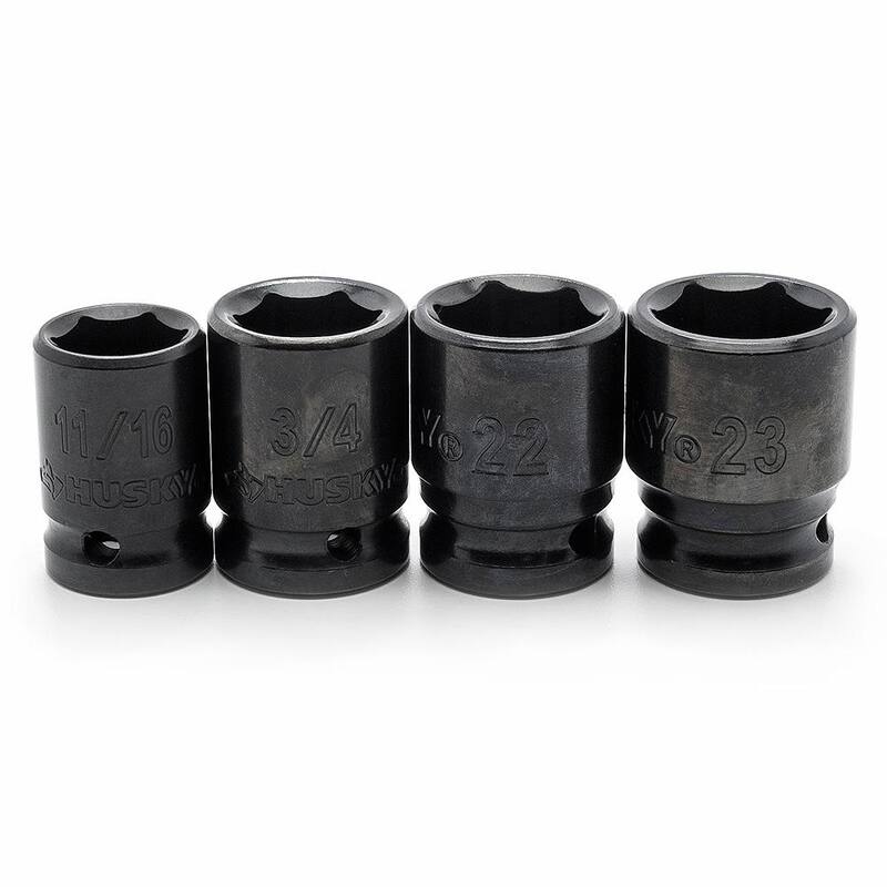 Juego de 70 piezas de puntas de impacto de 6 puntos SAE/Métricas de 1/2 pulgadas con adaptadores de impacto - H70IMPSADPTCB