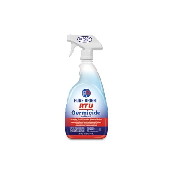 Desinfectante RTU con blanqueador, aroma fresco, botella de spray de 32 oz, 9 paquetes - 21598638591