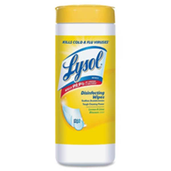 Toallitas desinfectantes Lysol - 35 hojas - Tarro - Aroma a Limón y Lima
