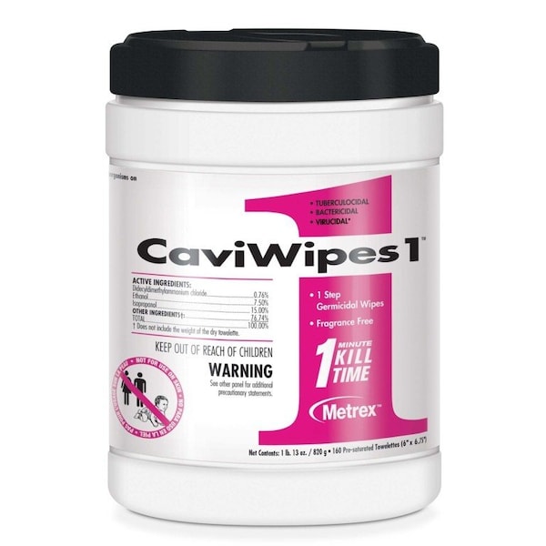 Desinfectante de Superficie Caviwipes1, a Base de Alcohol, Desechable, 1920PK - 13-5100