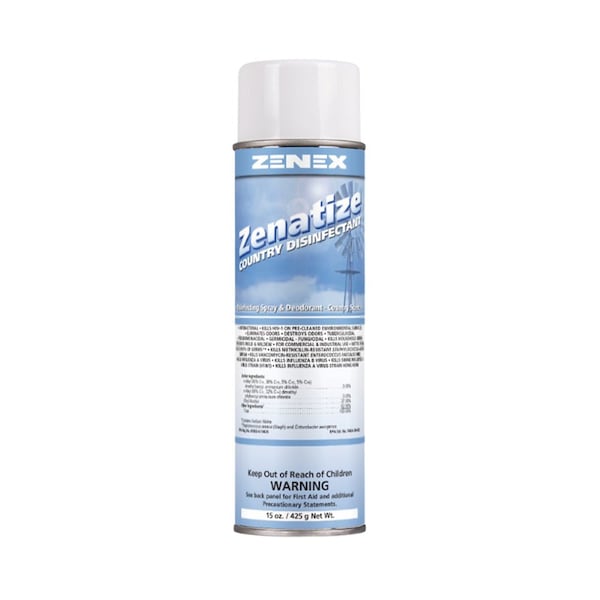 Desinfectante Zenex Zenatize Country en lata de 15 oz