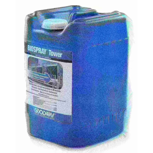 Desinfectante y sanitizante registrado por EPA de Goodway Technologies para aplicaciones de HVAC, pail de 5 galones - BIOSPRAY-TOWER-5