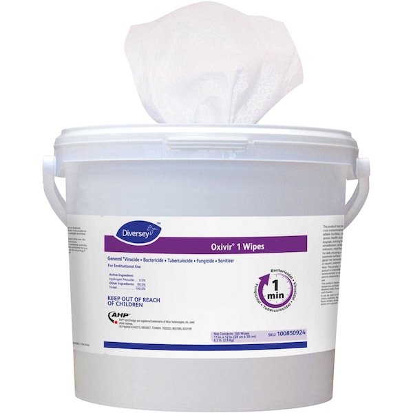 Toallitas Desinfectantes Diversey, en Envase, Aroma, Blanco, 4 PK - 100850924
