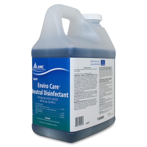 Rmc Enviro Care Neutral Disinfectant EZ-Mix, 64 fl oz (2 quart) Neutro, Azul, 4 PK - RCM11828899