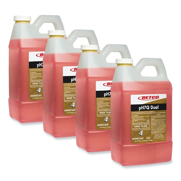 Betco Limpiadores y Detergentes, Botella, Aroma a Limón, Paquete de 4 - 3554700