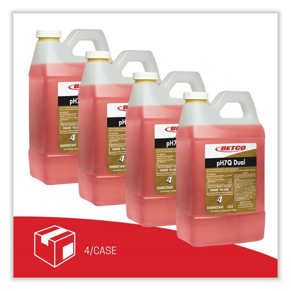 Betco Limpiadores y Detergentes, Botella, Aroma a Limón, Paquete de 4 - 3554700