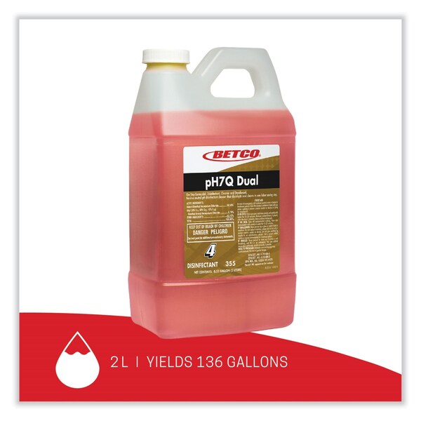 Betco Limpiadores y Detergentes, Botella, Aroma a Limón, Paquete de 4 - 3554700