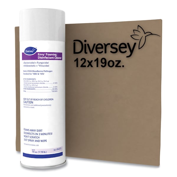 Limpiadores y Detergentes Diversey, Lata de aerosol de 19 oz, Limón, Incoloro, 12 PK - 4531