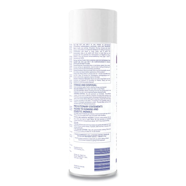 Limpiadores y Detergentes Diversey, Lata de aerosol de 19 oz, Limón, Incoloro, 12 PK - 4531