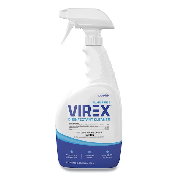 Diversey Limpiadores y Detergentes, Botella de Spray, Cítricos, Incoloro, 8 PK - CBD540533