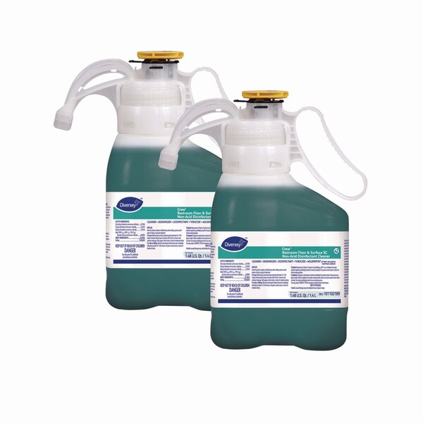 Diversey Limpiadores y Detergentes, Botella, Fresco, Verde, 2 PK - 101102189