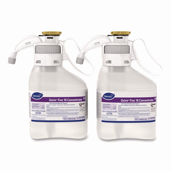 Diversey Limpiadores y Detergentes, Lata de 1.4 L, Característico, Incoloro, 2 PK - 5019296