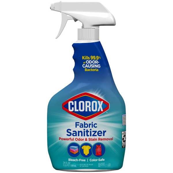 Desinfectante de tela Clorox, Botella rociadora, Active Clean, Transparente, 6 PK - 32150