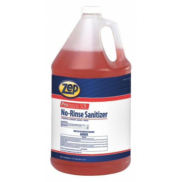 Zep Sanitizer, Balde de 1 galón, Ligero Rojo-Naranja, 4 paquetes - 155424