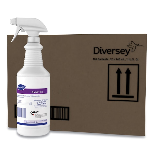 Diversey Limpiadores y Detergentes, Botella de 32 oz con tapa de flip, Incolora - 4277285