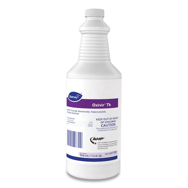 Diversey Limpiadores y Detergentes, Botella de 32 oz con tapa de flip, Incolora - 4277285