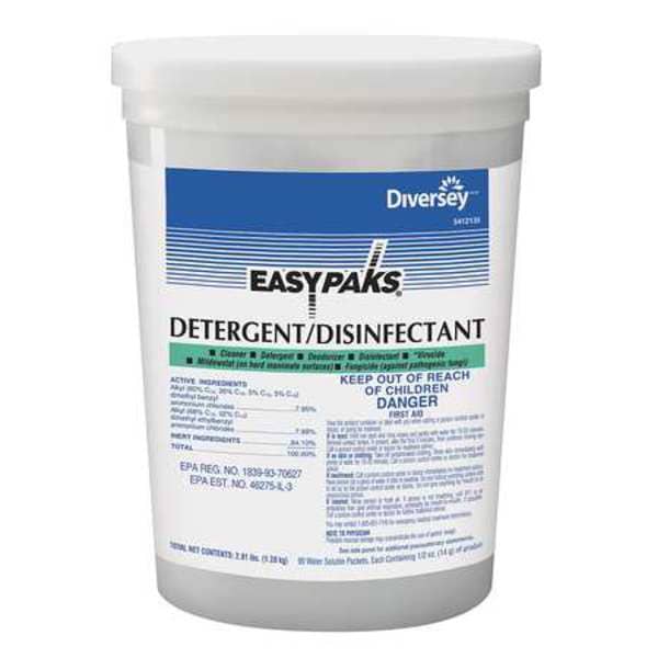 Diversey Concentrado Desinfectante, Paquetes de 0.5 oz, Sin Fragancia, Verde, 2 PK - 5412135