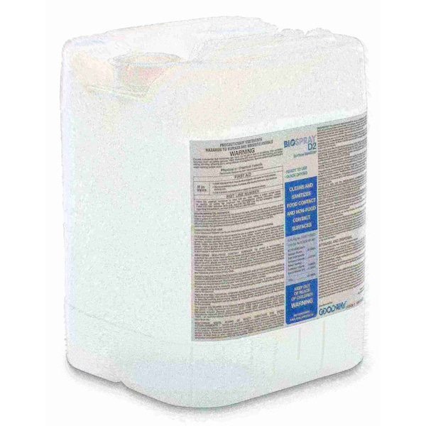 Desinfectante y sanitizante evaporativo a base de alcohol, registrado por la EPA, 5 galones - SANI-D2-05