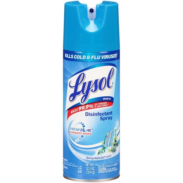 Lysol Reckitt Benckiser 12.5 oz Lysol Spring Water Fall Disinfectant, 12PK - RE55674