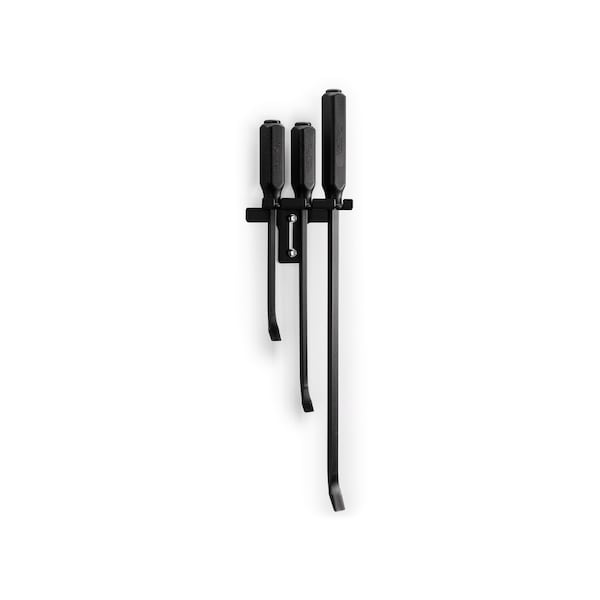 Tekton Angled End Handled Pry Bar Set w/Wall Hanger, 3-Piece 12, 17, 25 in. - LSQ96501