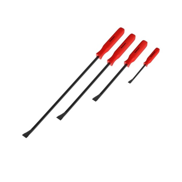 Fleming Supply Pry Bar, 4-piece Breaker and Crowbar Hand Tool Set with Ergonomic Nonslip Grip/Steel Alloy for Garage - 557720JSQ
