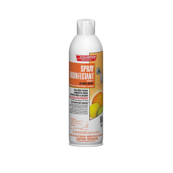 Desinfectante en aerosol en spray Champion Sprayon con aroma a cítricos neto 16.5 oz. 1 lata - 5166-1