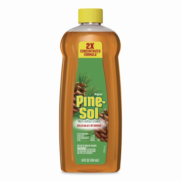 Limpiador desinfectante concentrado de superficies múltiples Pine-Sol, aroma de pino, botella de 14 oz - 60146EA