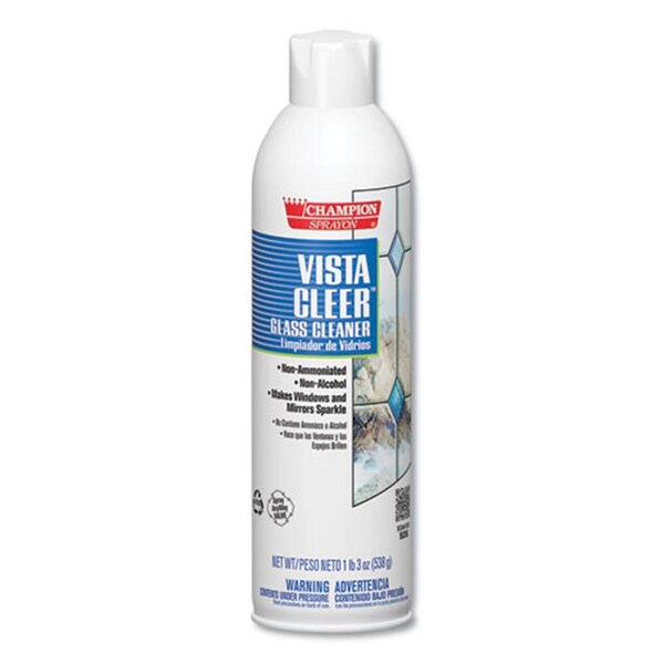 Chase Products CHP Limpiador de vidrio en aerosol sin amoníaco Vista Cleer de 20 oz, 12PK - CH472116
