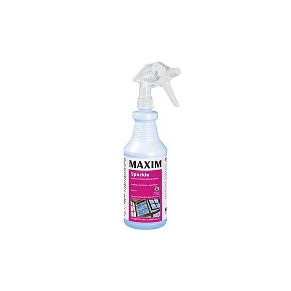 Midlab Inc. Maxim Sparkle Limpiador de Vidrio con Alcohol 1 Galón Aroma Fresco GC518, 4PK - 051800-41