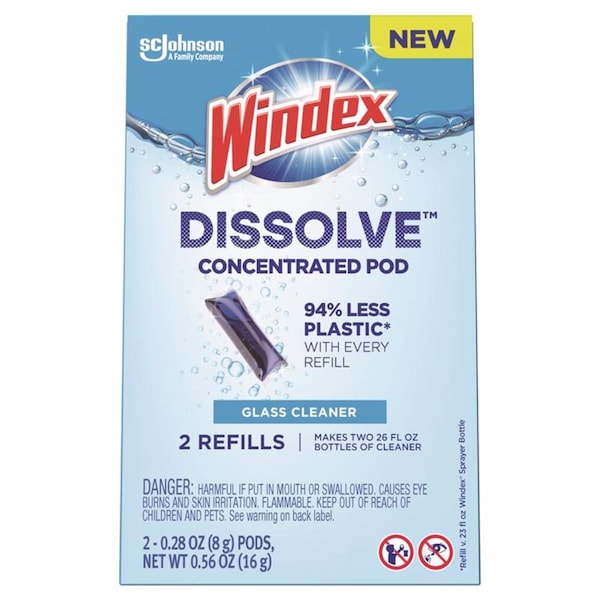 Limpiador de vidrio de aroma original en líquido Dissolve de 56 oz, paquete de 6 - DE3307323