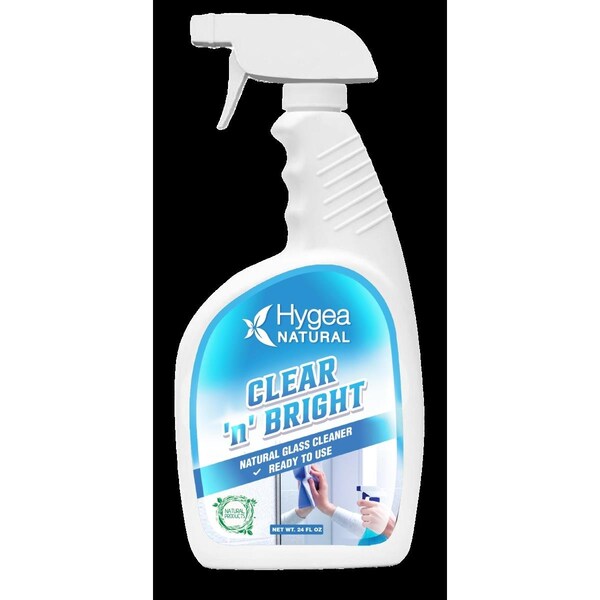 Limpiador de cristales natural Clear N Bright-Natural para uso inmediato de 24 oz - HO3535221