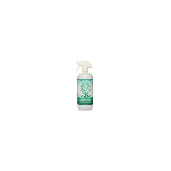 Limpiador de cristales líquido Eco Me, menta herbal, botella de pulverizador de gatillo, 6 unidades - ECOM-GCHM32-06
