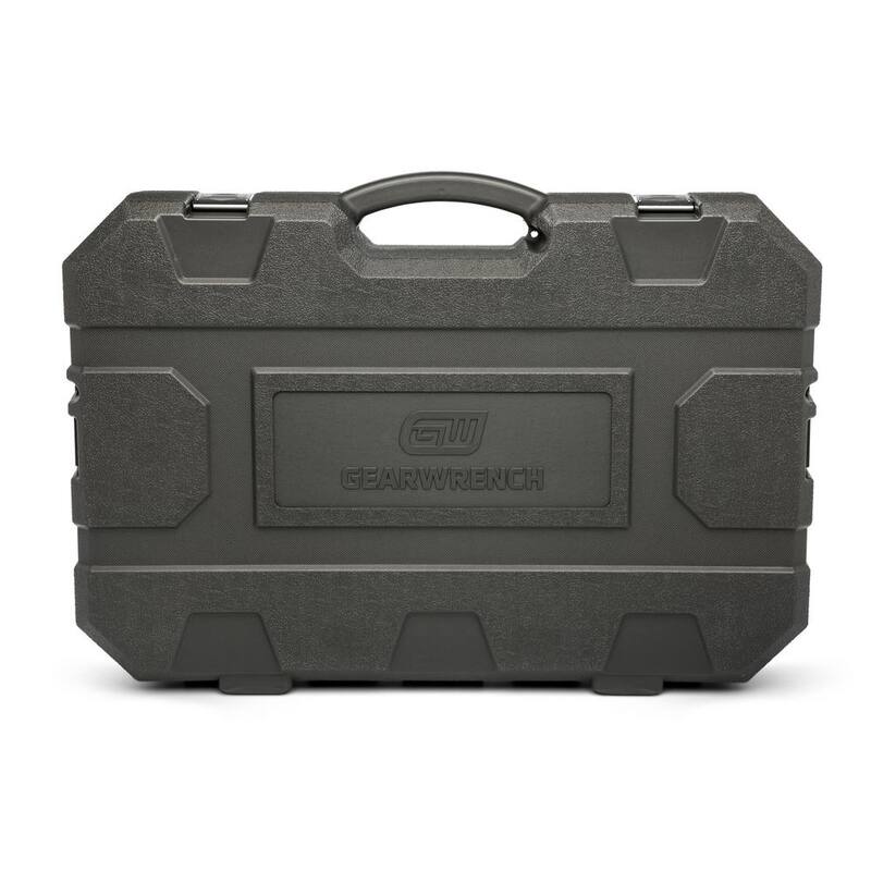 Juego de puntas de impacto poco profundas de 6 puntos SAE de 3/4 de pulgada de GEARWRENCH con estuche de almacenamiento (29 piezas) - 84035