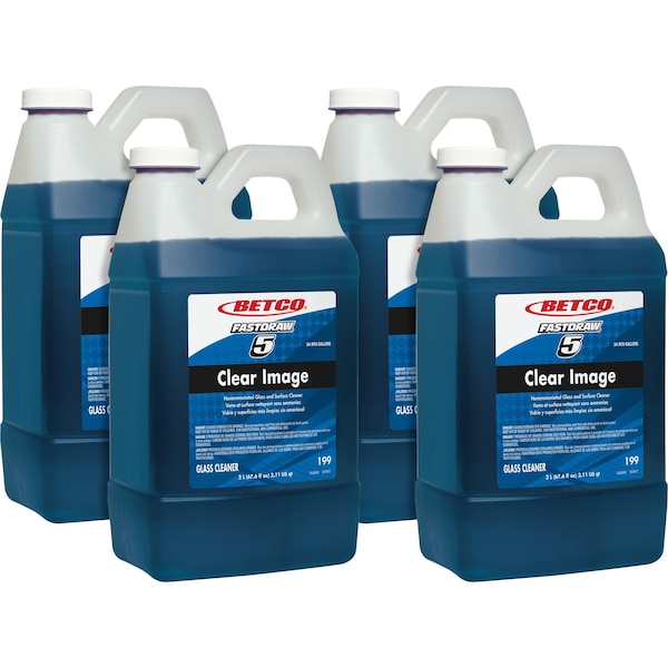 Limpiador de vidrio líquido Betco Deep Blue - FASTDRAW 23, Multi, 4 PK - BET1814700